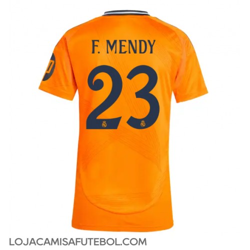 Camisa de Futebol Real Madrid Ferland Mendy #23 Equipamento Secundário Mulheres 2024-25 Manga Curta